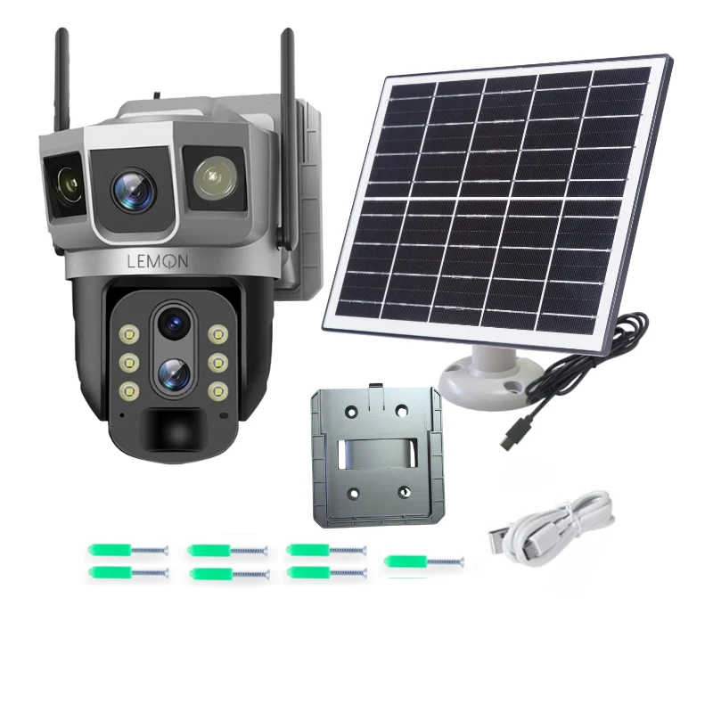 Kamera solarna WiFi Polaris – zawartość zestawu